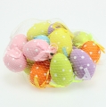 Floristik24 Plastic eggs with dots sort. 6cm 18pcs.