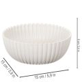 Ribbed White Round Decorative Bowl for Indoor Use 15cm Set of 2

```html
<h2>Decorative White Bowl for Home Interior Styling</h2>
<p>
This ribbed white round bowl is a perfect addition to your home decor. Made from lightweight plastic with a stylish ribbe | Floristik24.co.uk