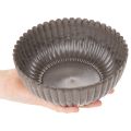 Round Ribbed Bowl Decorative Flower Arrangement Vessel 20cm Set of 2 | Floristik24.co.uk