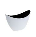 Floristik24 Decorative plastic bowl white 20cm x 9cm H12cm