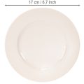 Round Plastic Decorative Plates 17cm Apricot - Set of 6 | Floristik24.co.uk