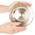 **Small Round Decorative Plate Gold Metal 17cm Set of 6**

```html
<h2>Small Gold Decorative Plates for Home Styling</h2>

<p>
Add a touch of shimmer to your home decoration with this set of six small, round gold decorative plates. Measuring 17cm in diame | Floristik24.co.uk