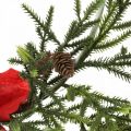 Floristik24 Decorative wreath poinsettia and coniferous branches artificially Ø30cm