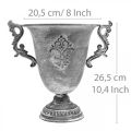 Floristik24 Cup gray Ø20.5cm H26.5cm