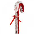Floristik24 Candy cane decoration large Christmas red white with lace H36cm