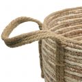 Floristik24 Rattan basket natural/brown Ø40/32/26cm 3pcs