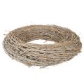 White-Washed Rattan Wreath