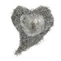 Floristik24 Vine heart washed white 16cm x 21cm 1pc