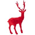 Large Red Flocked Standing