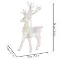 Reindeer Ornaments, Acrylic, Iridescent, 14 cm, Set of 4, for Christmas Decoration | Floristik24.co.uk