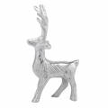 Floristik24 Decorative reindeer silver metal 6.5 × H12.5cm 3pcs
