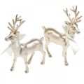 Floristik24 Deco deer standing champagne table decoration Christmas 18.5cm 4pcs