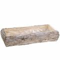 Floristik24 White washed wood planter box 45 × 19cm H10cm