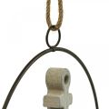 Floristik24 Decorative metal ring for hanging sailboats / anchors Ø18cm 2pcs