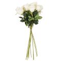 Artificial White Rose Long
