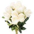 Artificial White Rose Long