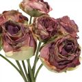 Floristik24 Roses antique pink, silk flowers, artificial flowers L23cm 8pcs