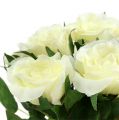 Floristik24 Rose Bouquets white L26cm 3pcs