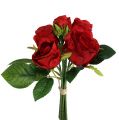 Floristik24 Rose bouquet red 25cm