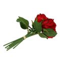 Floristik24 Rose bouquet red 25cm