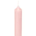 Rustic Taper Candles Dyed Through Pink 350/28mm Set of 4 | Floristik24.co.uk
