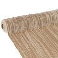 Floristik24 Beige Crushed Velvet Table Runner 25cm x 2m Polyester