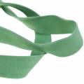 Floristik24 Velvet ribbon green 15mm 7m