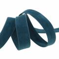 Floristik24 Velvet ribbon blue 15mm 7m