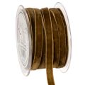 Floristik24 Decorative velvet ribbon, narrow, 10mm wide, 20m long, on a roll