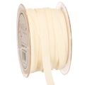 Floristik24 Satin Velvet Ribbon Cream 10mm x 20m for Crafting and Gift Wrapping