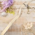 Velvet Ribbon 20mm Cream 10m for Gifts and Decorations | Floristik24.co.uk