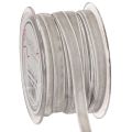 Floristik24 Grey Velvet Ribbon 10mm x 20m for Indoor Decorative Use