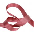 Floristik24 Satin ribbon with mica pink 25mm 20m