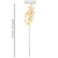 Artificial Orchid Spray Orange 110cm Set of 3 | Floristik24.co.uk