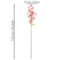 Kunstsilk Flower Stem Oncidium Orchid Decor Pink 112cm Set of 3 | Floristik24.co.uk