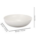 Large Round Decorative Bowl – 30cm, Light Grey | Floristik24.co.uk