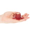 Star-Shaped Ceramic Taper Candle Holders for Christmas, 8cm, Red, Set of 2 | Floristik24.co.uk