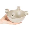 Modern Beige Candle Holder Bowl with Four Holders, 15cm Diameter  

```html
<h2>Modern Beige Candle Holder Bowl for Advent and Seasonal Decoration</h2>

<p>This stylish candle holder bowl in beige provides a simple yet elegant base for creating personalis | Floristik24.co.uk