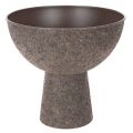 Floristik24 Round Metal Plant Bowl with Stand, 25 cm, Brown, Indoor Decorative Planter