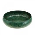 Floristik24 Decorative bowl green antique Decorative bowl metal Ø25.5cm H6cm