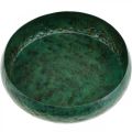 Floristik24 Decorative bowl green antique Decorative bowl metal Ø25.5cm H6cm
