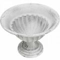 Floristik24 Cup bowl white decorative cup metal goblet Ø16cm H11.5cm