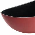 Floristik24 Decorative bowl oval red, black 38.5cm x 12.5cm H10cm