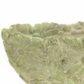 Floristik24 Plant bowl oval green 22×11.5cm H10cm