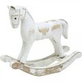 Floristik24 Decorative rocking horse Christmas white 13x4.5x11.5cm 3pcs