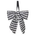Checkered Fabric Bows with