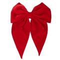 Floristik24 Red Velvet Bow 50cm Decorative Bow for Indoor Door or Window