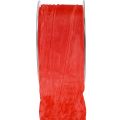 Floristik24 Ribbon Crash decorative ribbon gift ribbon red 50mm 20m