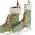 Floristik24 Ice skate pair Mint 13x11,5cm 2pcs