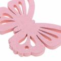 Floristik24 Scattered butterfly white, yellow, pink assorted wood 5cm 40p